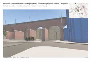 Screenshots from the TVIA , using theVU City 3D model of development massing to demonstrate potential changes to agreed viewpoints.